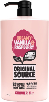 Original+Source+Shower+Gel+1L+-+Creamy+Vanilla+%26amp%3B+Raspberry