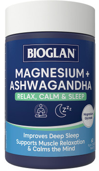 Bioglan-Magnesium-Ashwagandha-60-Tablets on sale