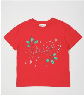 Myer-Giftorium-Holly-Jolly-T-Shirt-Red on sale