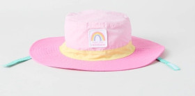 Milkshake+Colour+Blocked+Wide+Brim+Hat+-+Pink