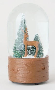 Myer+Giftorium+Harvest+Polyresin+Reindeer+with+Trees+Musical+Snowglobe