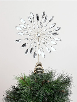 Myer+Giftorium+Luxe%E2%80%A8+Faux+Gems+%26amp%3B+Glitter+Snowflake+Tree+Topper
