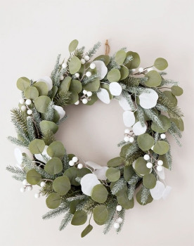 Australian+House+%26amp%3B+Garden+Eucalyptus%E2%80%A8+Glittered+Faux+Eucalyptus+Leaves+%26amp%3B+Berries+Wreath