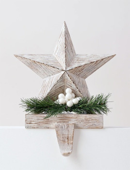 Australian+House+%26amp%3B+Garden+Eucalyptus%E2%80%A8+White+Washed+Resin+Star+Stocking+Holder