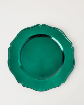 Heritage-Heirloom-Scalloped-Charger-Plate-Set-of-4-Green on sale