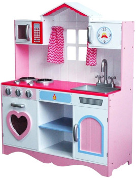 Wonder+Co.+Sweetheart+Wooden+Play+Kitchen+Set