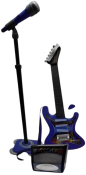 Melody-Mates-Guitar-and-Microphone-Play-Set-Blue on sale