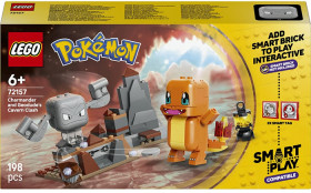 LEGO-Pokemon-SMART-Play-Charmander-and-Geodudes-Cavern-Clash-72157 on sale