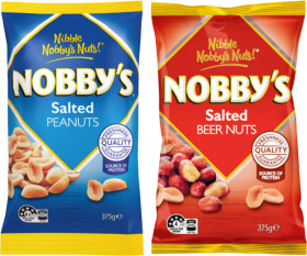 Nobby%26rsquo%3Bs+Peanuts+or+Beer+Nuts+375g+Selected+Varieties