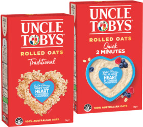 Uncle+Tobys+Traditional+or+Quick+Rolled+Oats+1kg