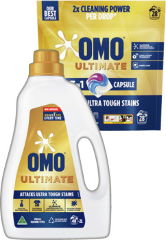 OMO+Expert+Laundry+Liquid+2+Litre+or+Capsules+28+Pack+Selected+Varieties