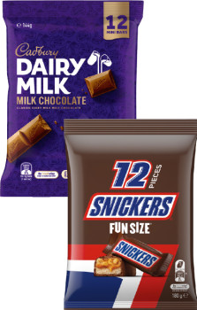 Cadbury+Share+Pack+126-180g%2C+Snickers+or+Mars+Fun+Size+132-192g+Selected+Varieties