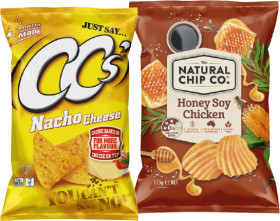 CCs-Corn-Chips-The-Natural-Chip-Co-Chips-or-Samboy-Potato-Chips-175g-Selected-Varieties on sale