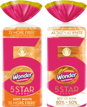 Wonder+Bread+5+Star+680g+Selected+Varieties