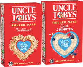 Uncle+Tobys+Traditional+or+Quick+Rolled+Oats+1kg