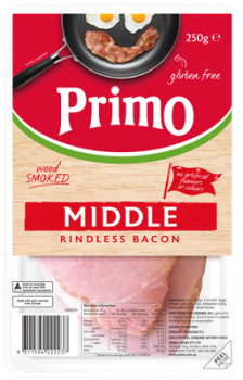 Primo+Wood+Smoked+Middle+Rindless+Bacon+250g