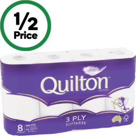 Quilton-Classic-3-Ply-Toilet-Paper-Pk-8 on sale