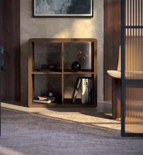 Flexi+Storage+%26lsquo%3BClever+Cube%26rsquo%3B+760mm+x+760mm+x+390mm+Curved+Edge+Storage+Unit+in+Walnut