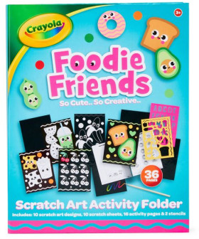 Crayola+%26lsquo%3BFoodie+Friends%26rsquo%3B+DIY+Crafting+Scratch+Art+Activity+Folder