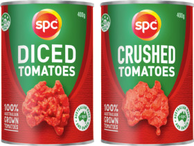 SPC+Diced+or+Crushed+Tomatoes+400%E2%80%91410g+Selected+Varieties