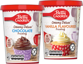 Betty+Crocker+Creamy+Deluxe+Frosting+400g+Selected+Varieties
