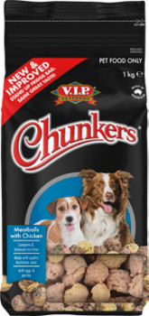 V.I.P.+Chunkers+Fresh+Dog+Food+1kg+Selected+Varieties+%28Refrigerated+Pet+Food%29