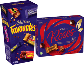 Cadbury+Favourites+265g+or+Chocolate+Roses+225g+Selected+Varieties