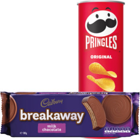 Pringles+Chips+134g+or+Cadbury+Breakaway+Biscuits+180g+Selected+Varieties