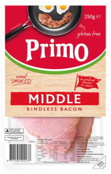 Primo+Wood+Smoked+Middle+Rindless+Bacon+250g