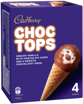 Cadbury+Choc+Tops+Ice+Cream+Cones+4+Pack