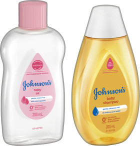Johnson%26rsquo%3Bs+Baby+Oil+or+Shampoo+200mL+Selected+Varieties