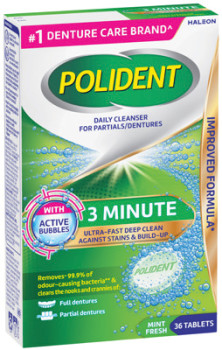 Polident+Denture+Cleanser+3+Minute+Daily+Tablets+36+Pack%2A