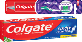 Colgate+Toothpaste+110%E2%80%91120g+or+Zig+Zag+Toothbrush+1+Pack+Selected+Varieties