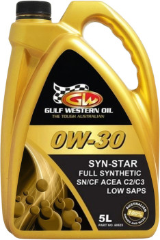 Gulf-Western-Oil-Syn-Star-0W-30-Full-Synthetic-Engine-Oil-5L on sale