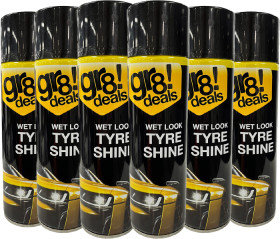 NEW+Gr8+Deals+Wet+Look+Tyre+Shine+6+Pack